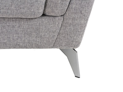 light grey Upholstered Armchair Lansing Collection detail image by CorLiving#color_lansing-light-grey