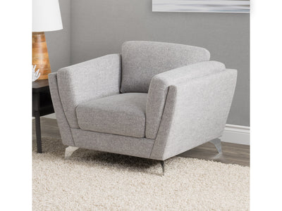 light grey Upholstered Armchair Lansing Collection lifestyle scene by CorLiving#color_lansing-light-grey