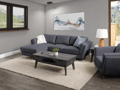 deep blue L Shaped Sofa, Left Facing Lansing Collection lifestyle scene by CorLiving#color_deep-blue