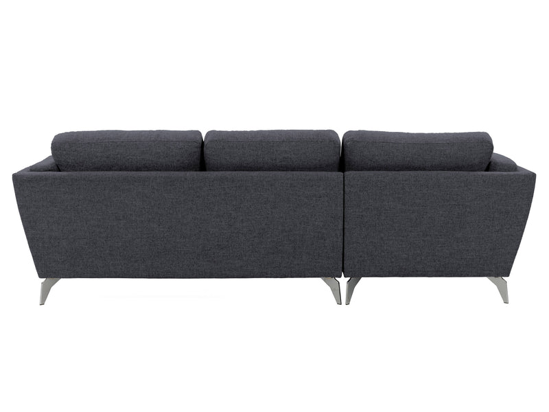 deep blue L Shaped Sofa, Left Facing Lansing Collection product image by CorLiving