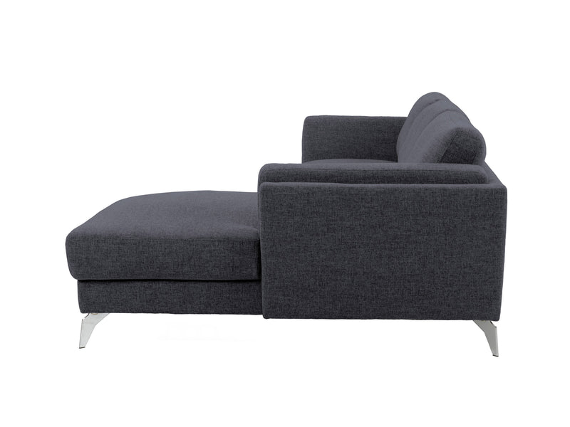 deep blue L Shaped Sofa, Right Facing Lansing Collection product image by CorLiving