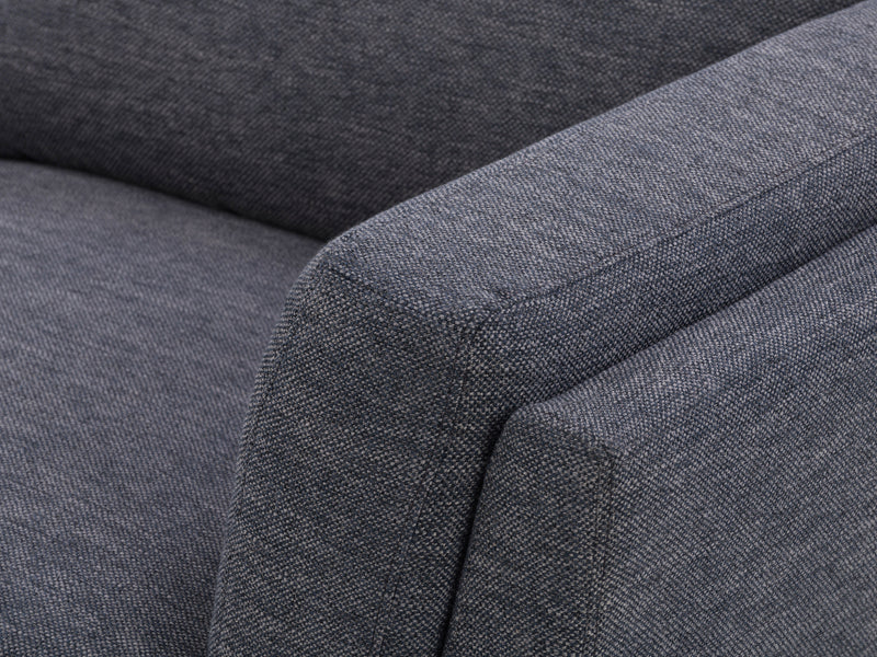 deep blue Upholstered Armchair Lansing Collection detail image by CorLiving