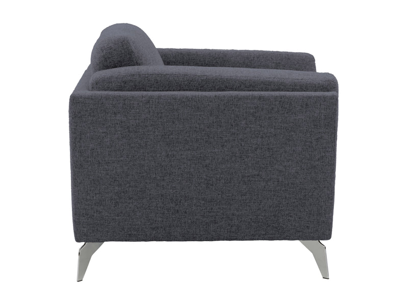 deep blue Upholstered Armchair Lansing Collection product image by CorLiving