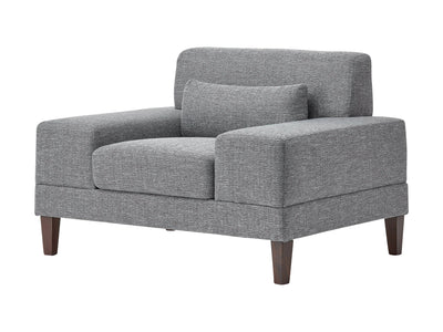 grey Wide Armchair Ava Collection product image by CorLiving#color_ava-grey