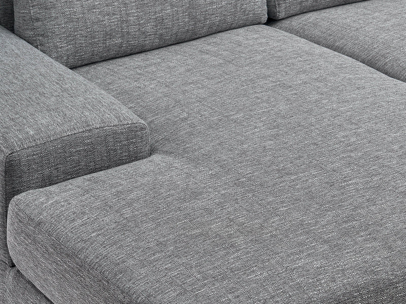 grey Modern Sectional Sofa, Right Facing Ava Collection detail image by CorLiving