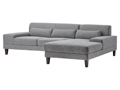 grey Modern Sectional Sofa, Left Facing Ava Collection product image by CorLiving#color_grey