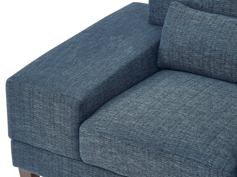 blue Wide Armchair Ava Collection detail image by CorLiving