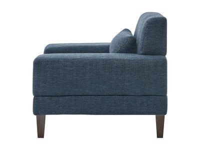 blue Wide Armchair Ava Collection product image by CorLiving#color_ava-blue