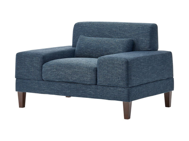 blue Wide Armchair Ava Collection product image by CorLiving