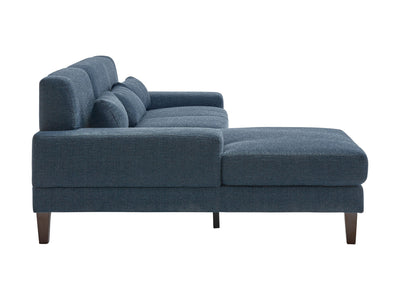blue Modern Sectional Sofa, Right Facing Ava Collection product image by CorLiving#color_blue