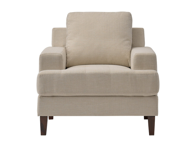 beige Mid Century Armchair Madelyn Collection product image by CorLiving
