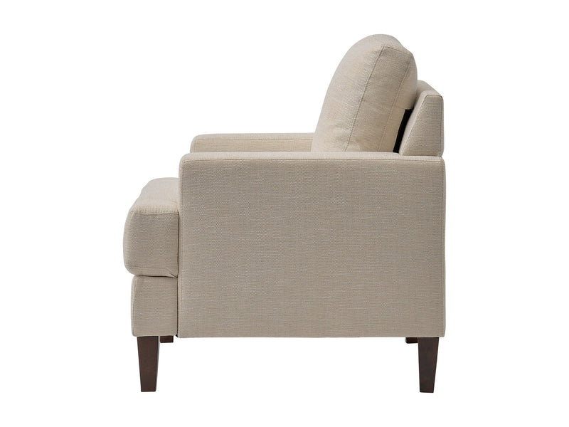 beige Mid Century Armchair Madelyn Collection product image by CorLiving