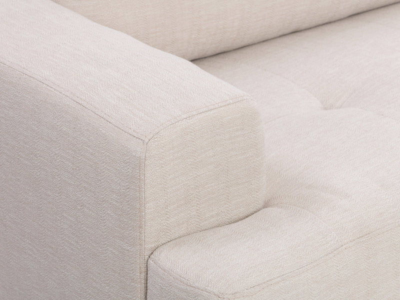 beige L Shaped Couch, Right Facing Madelyn Collection detail image by CorLiving