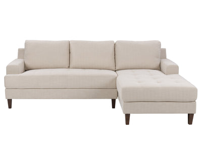 beige L Shaped Couch, Left Facing Madelyn Collection product image by CorLiving#color_beige