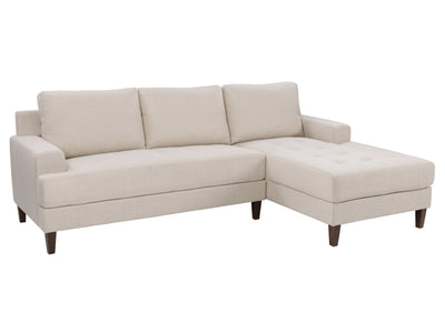 beige L Shaped Couch, Left Facing Madelyn Collection product image by CorLiving#color_beige