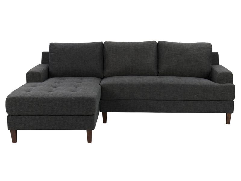 dark grey L Shaped Couch, Right Facing Madelyn Collection product image by CorLiving