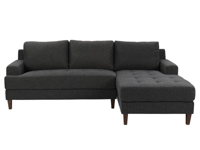 dark grey L Shaped Couch, Left Facing Madelyn Collection product image by CorLiving#color_dark-grey