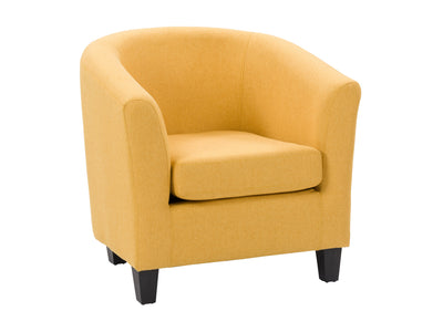 yellow Tub Chair Elewood Collection product image by CorLiving#color_elewood-yellow