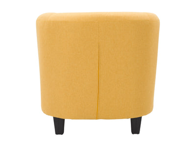 yellow Tub Chair Elewood Collection product image by CorLiving#color_elewood-yellow