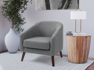 grey Tub Chair Eliza Collection lifestyle scene by CorLiving#color_eliza-grey