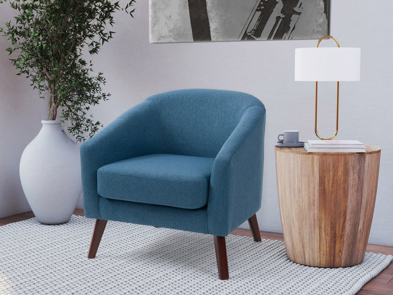 blue Tub Chair Eliza Collection lifestyle scene by CorLiving
