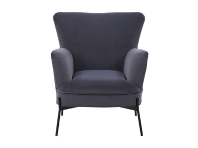 grey Modern Wingback Chair Eliana Collection product image by CorLiving#color_eliana-grey