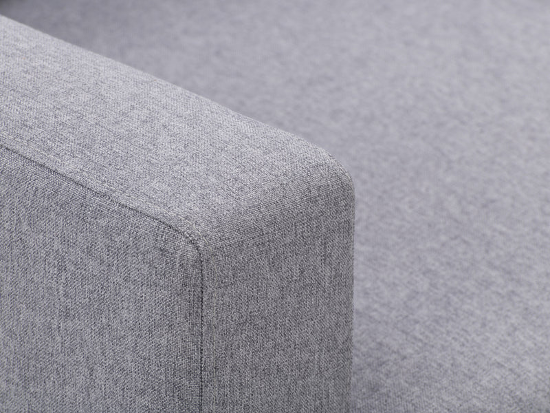 grey Tufted Accent Chair Lyla Collection detail image by CorLiving