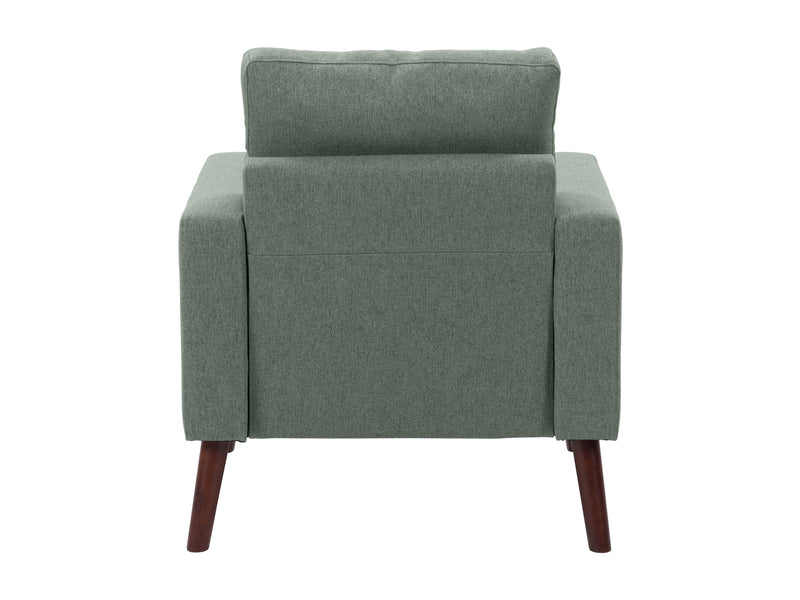 green Tufted Accent Chair Lyla Collection product image by CorLiving
