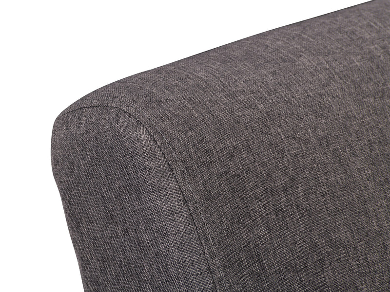 charcoal brown Wood Armchair Greyson Collection detail image by CorLiving