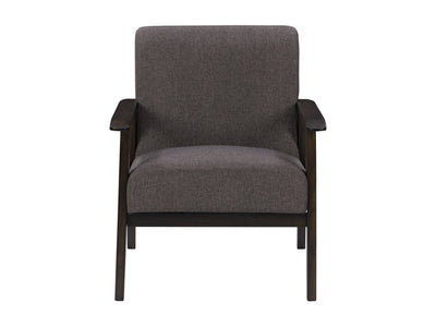 charcoal brown Wood Armchair Greyson Collection product image by CorLiving#color_greyson-brown