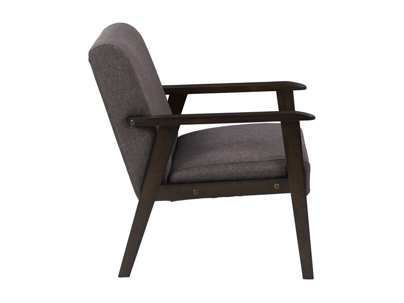 charcoal brown Wood Armchair Greyson Collection product image by CorLiving