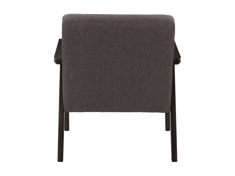 charcoal brown Wood Armchair Greyson Collection product image by CorLiving