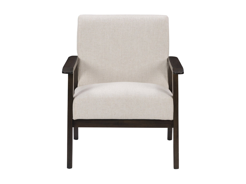 beige Wood Armchair Greyson Collection product image by CorLiving