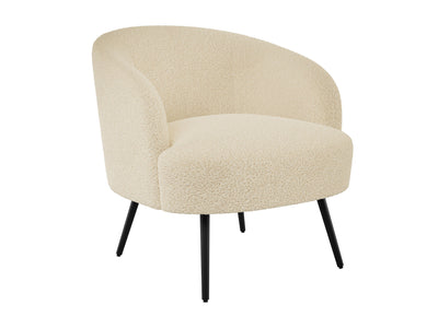 cream Boucle Barrel Accent Chair Gianna Collection product image by CorLiving#color_gianna-cream