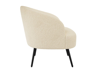 cream Boucle Barrel Accent Chair Gianna Collection product image by CorLiving#color_gianna-cream