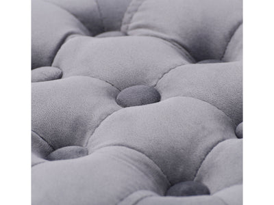grey Large Round Ottoman Lynwood Collection detail image by CorLiving#color_lynwood-grey