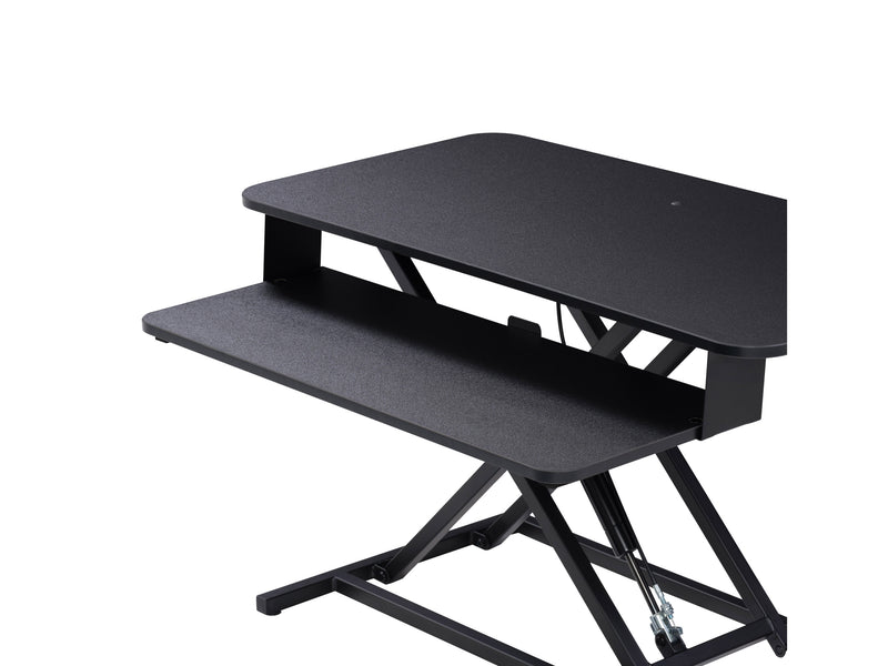 black Standing Desk Converter Workspace Collection detail image by CorLiving