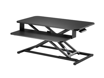 black Standing Desk Converter Workspace Collection product image by CorLiving#color_black