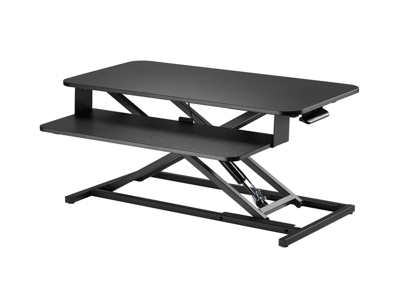 black Standing Desk Converter Workspace Collection product image by CorLiving