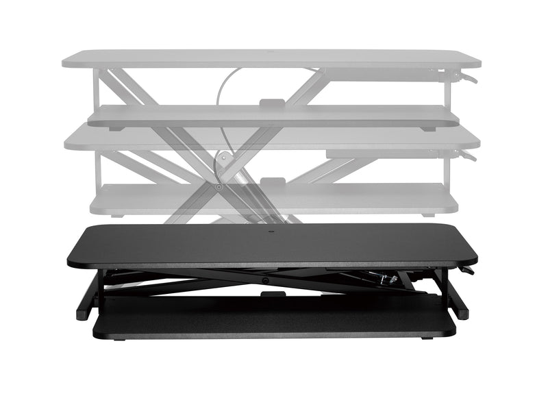 black Standing Desk Converter Workspace Collection product image by CorLiving