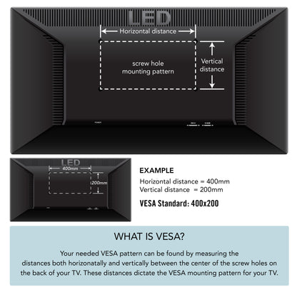 Full Motion TV Wall Mount for 23" - 55" TVs