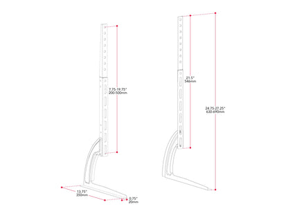 Modern black TV base stand with sleek metal frame, tempered glass shelves, and cable management system, suitable for TVs up to 70 inches. Contemporary design with sturdy construction and minimalist aesthetic.