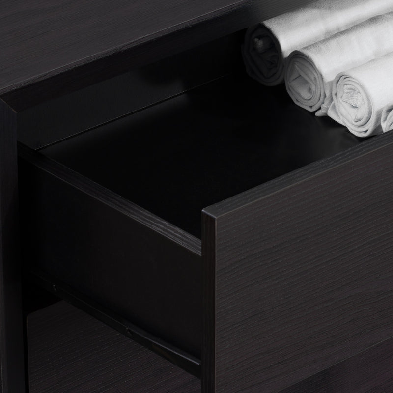 black oak Mid Century Modern Night Stand Newport Collection detail image by CorLiving