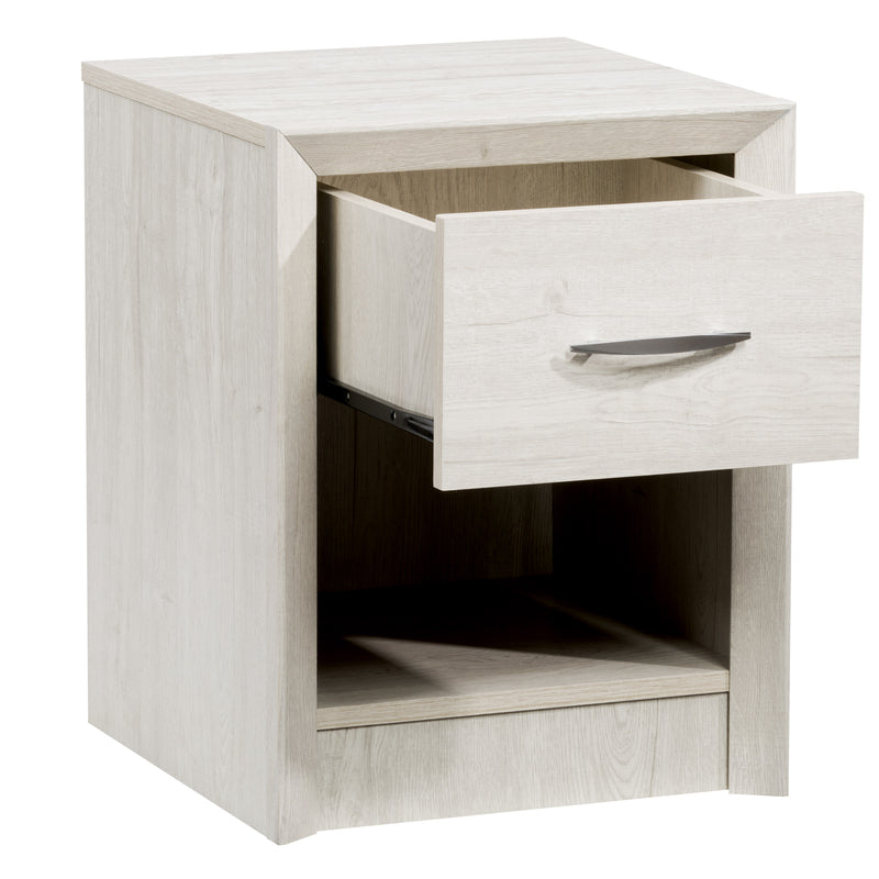 white washed oak Mid Century Modern Night Stand Newport Collection product image by CorLiving