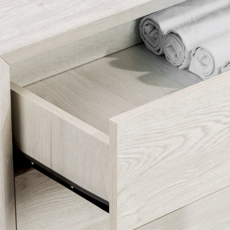 white washed oak 8 Drawer Dresser Newport Collection detail image by CorLiving