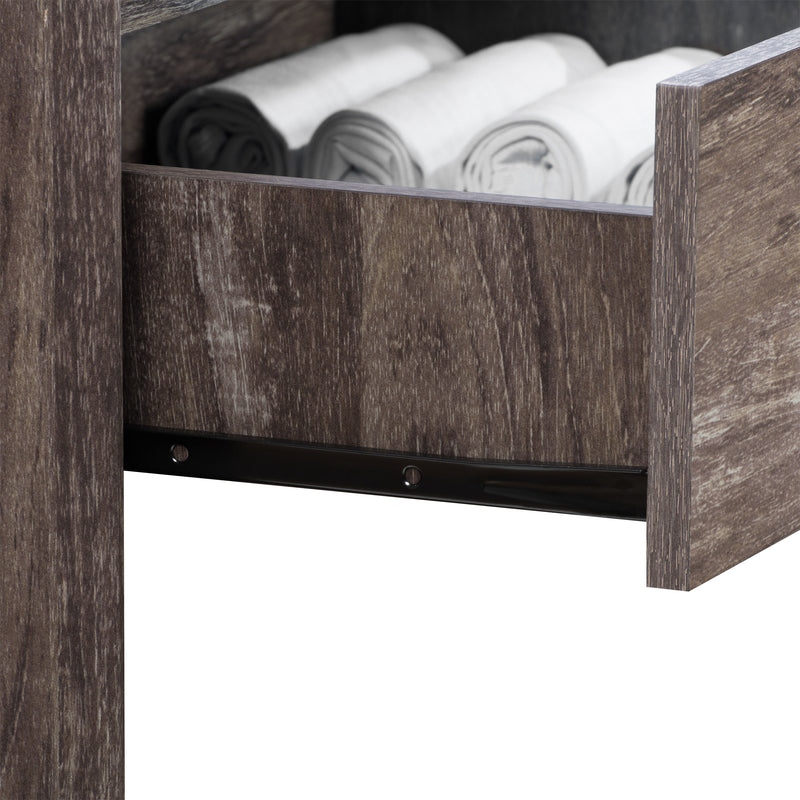 brown washed oak Mid Century Modern Dresser Newport Collection detail image by CorLiving