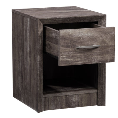 brown washed oak Mid Century Modern Night Stand Newport Collection product image by CorLiving#color_brown-washed-oak
