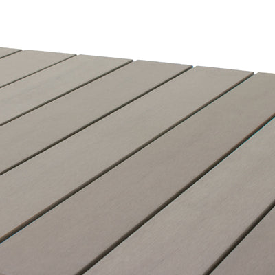 blended grey Square Outdoor Dining Table Brisbane Collection detail image by CorLiving#color_blended-grey-weave