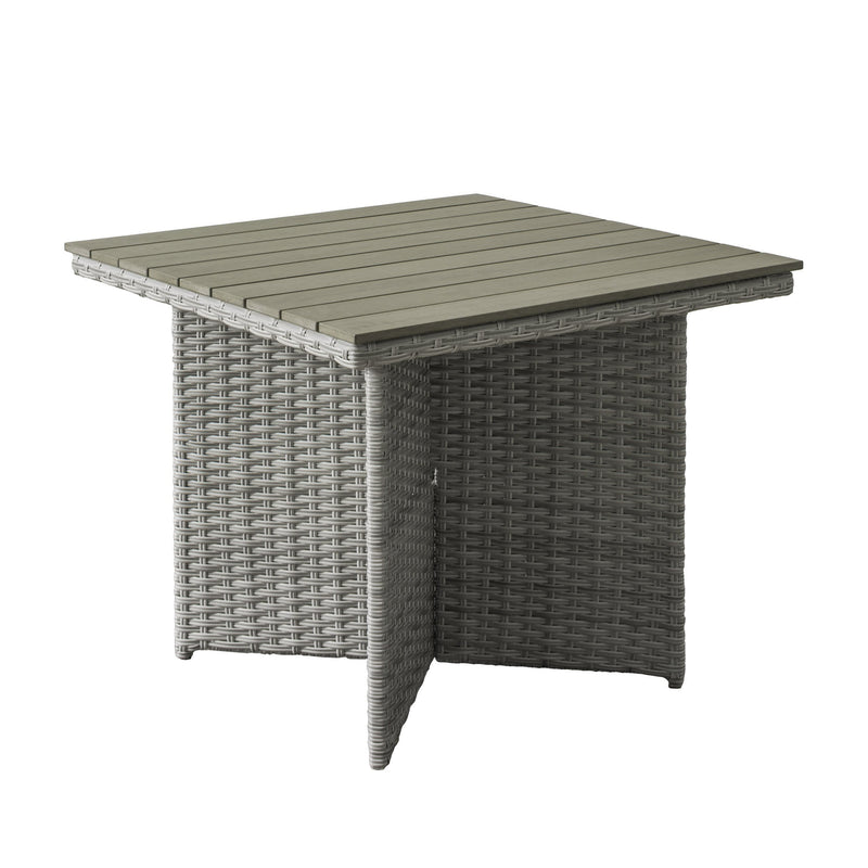blended grey Square Outdoor Dining Table Brisbane Collection product image by CorLiving