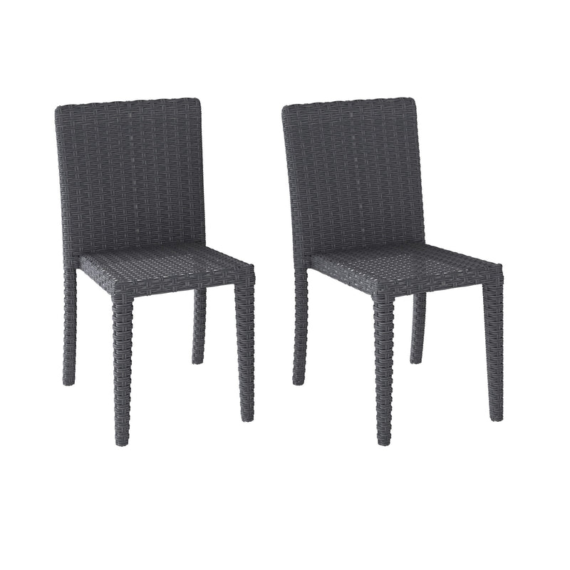 charcoal grey Dining Chairs 2pc Brisbane Collection product image by CorLiving